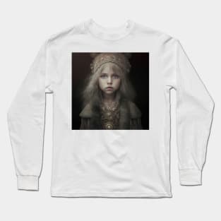 A Young Girl in Ceremonial Clothing Long Sleeve T-Shirt